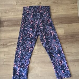 DYI Black and Pink Floral Leggings